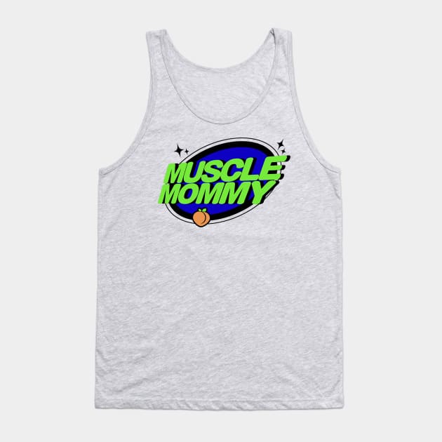 Muscle Mommy Peach Tank Top by GoldenDuskApparel